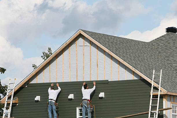 Professional Emergency Siding Repair technician working in Stevens, PA